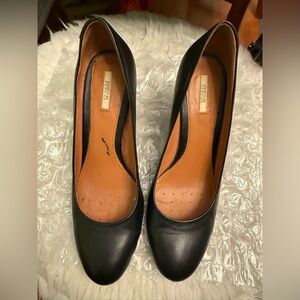 Geox Black Italian Patent Leather Shoes